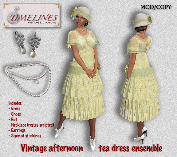 Timelines Afternoon Tea Ensemble - Primrose