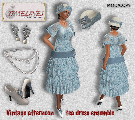 Timelines Afternoon Tea Ensemble - Blue