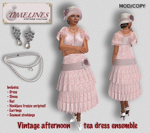 Timelines Afternoon Tea Ensemble - Rose