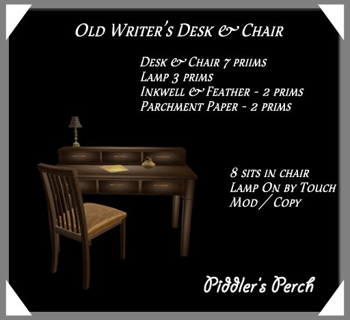 [PP] Old Writer's Desk & Chair 