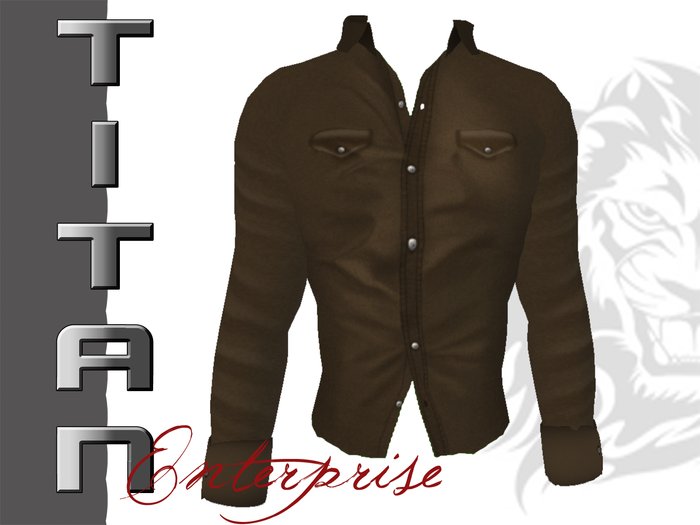 [TE] Military Shirt LS - Brown