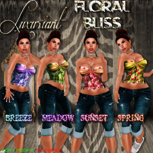 + [ l u x ] Floral Bliss Outfit. - Sunset -