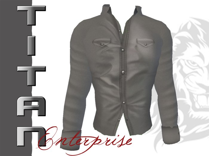 [TE] Military Shirt LS - Grey