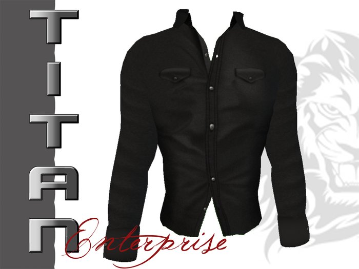 [TE] Military Shirt LS - Black