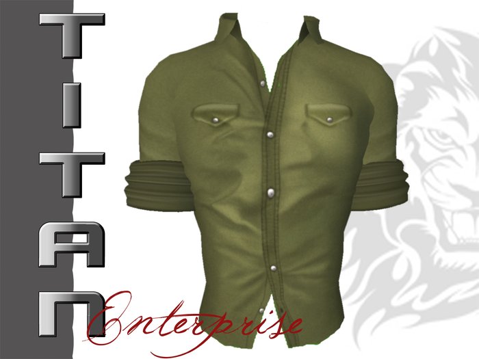 [TE] Military Shirt SS - Olive