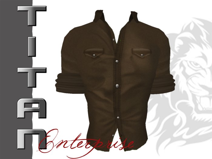 [TE] Military Shirt SS - Brown