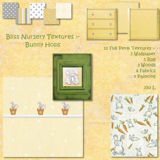 Bliss Nursery Textures - Bunny Hops - Box