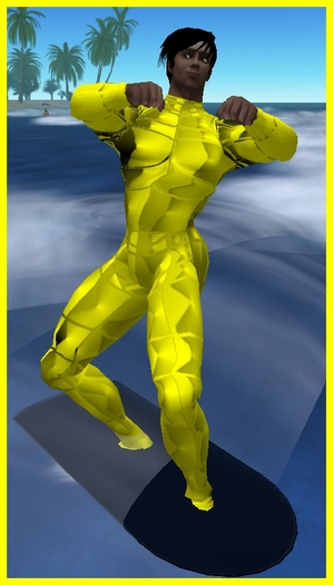 Kohnke Surfer Wetsuit - Metallic Yellow