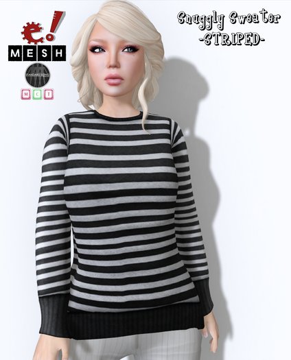e! Snuggly Sweater (Black&White)