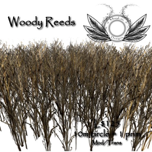 Woody Reeds - full mesh rushes - only 1 prim!