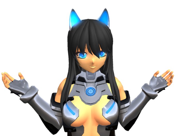 Cyber Chrome glowing ears