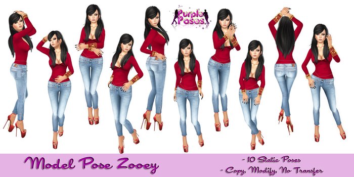 PURPLE POSE ZOOEY - Model Poses