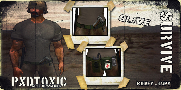 PXDTOXIC - SURVIVE Belt (olive)
