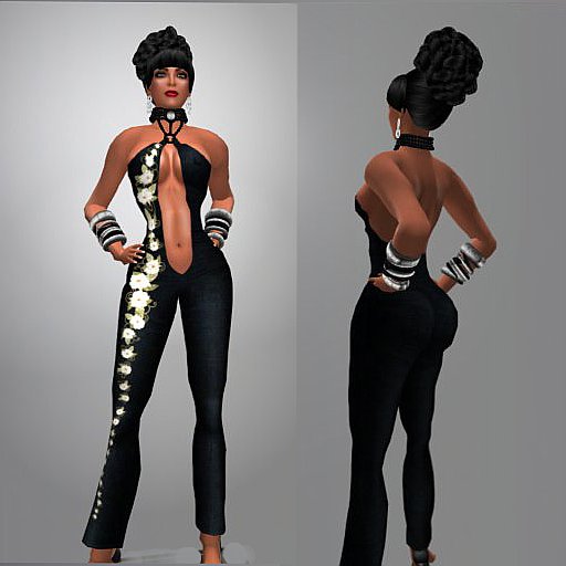 LADIES ONESIE BLACK/ WHITE, BRACELET / CHOKER