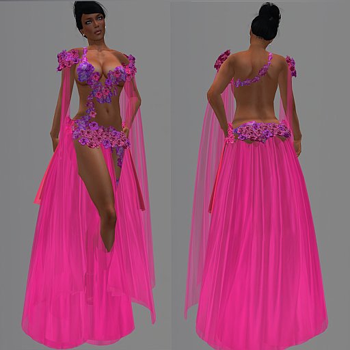 Floral Pink Gown