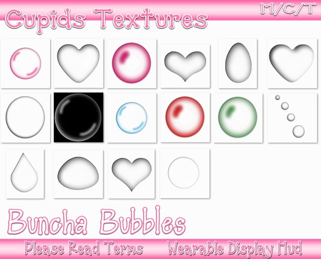 *CUPIDS* 16 Buncha Bubbles Texture Textures