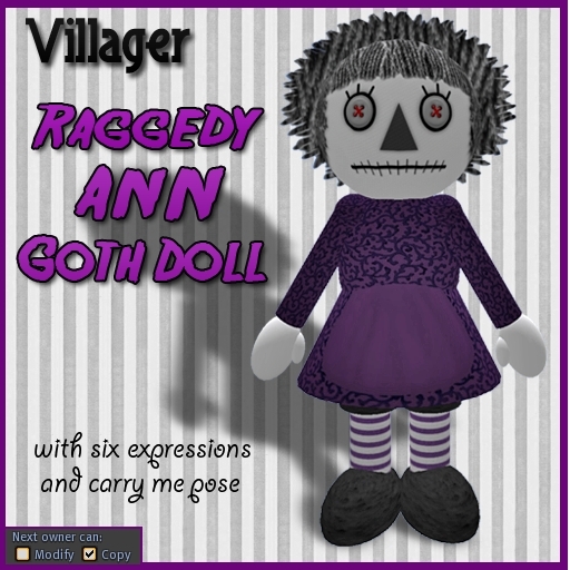 (Raggedy Ann Goth Doll)