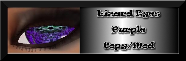 Lizard Eyes - Purple