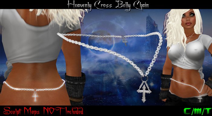Heavenly Cross Belly Chain Boxed 