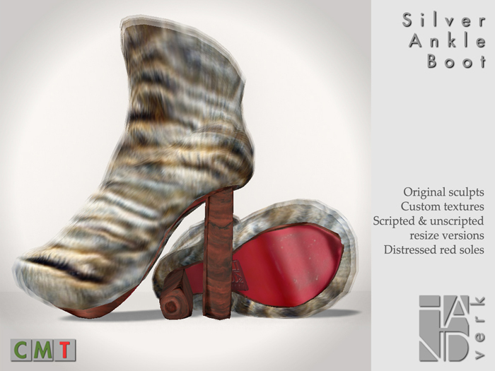 [HANDverk]Fur Ankle Boot.silver