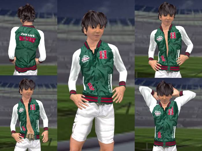 Letterman jacket (green)