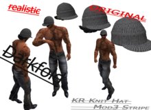 KR Knit Hat Mod3 Stripe  [ chapéu ]