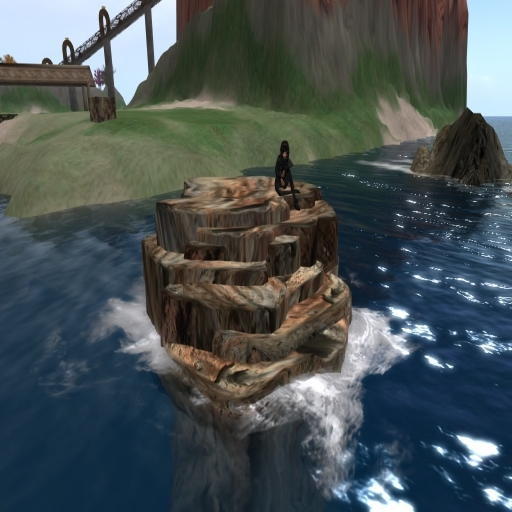 Off sim Sculpted Shore Rocks w/double pose Boxed