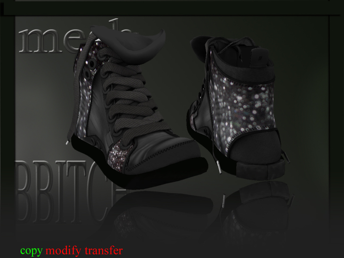 mesh sneakers 11 glitter