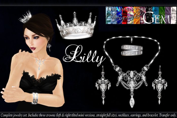 [K~*~S] Lilly - Jewelry Set - Silver