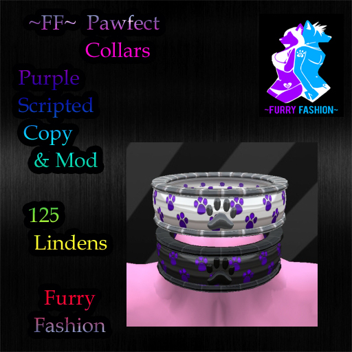 ~FF~ Pawfect Collars Purple