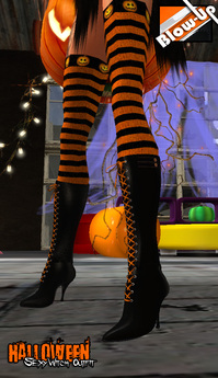 Second Life Marketplace - Blow-Up - Halloween Sexy Witch - Outfit