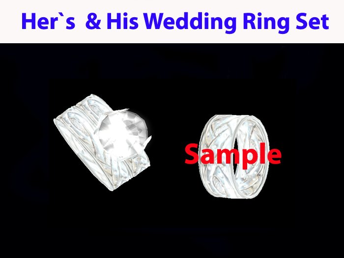 Celtic Silver Wedding Set Rings 1