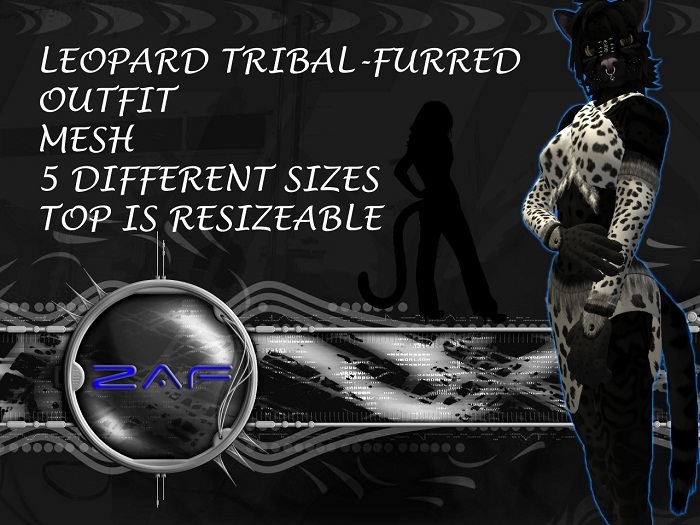 Female Snowleopard Tribal outfit--Recolor-able