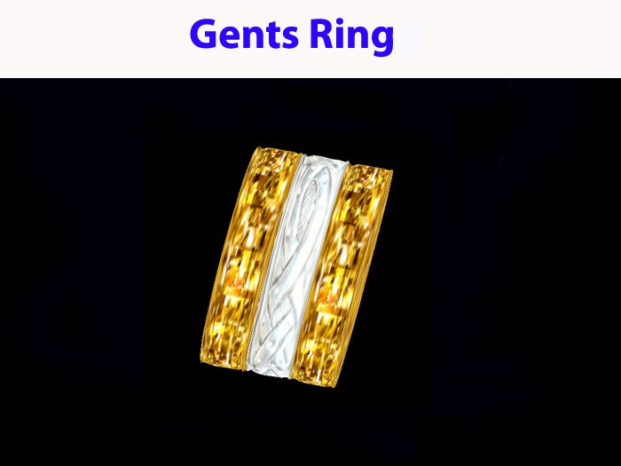 Celtic Mens Gold-Silver Ring