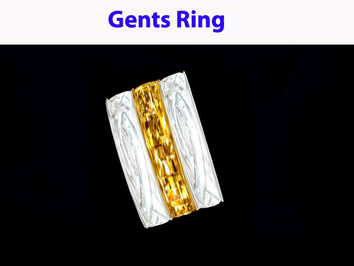 Celtic Mens Silver-Gold Ring