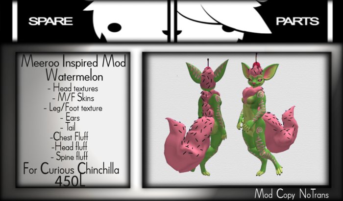 Meeroo Inspired Watermelon cupcake mod