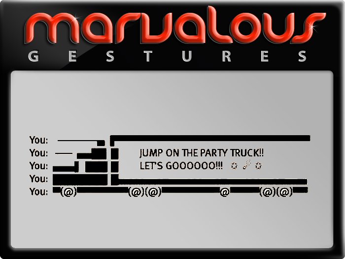 PARTY TRUCK GESTURE