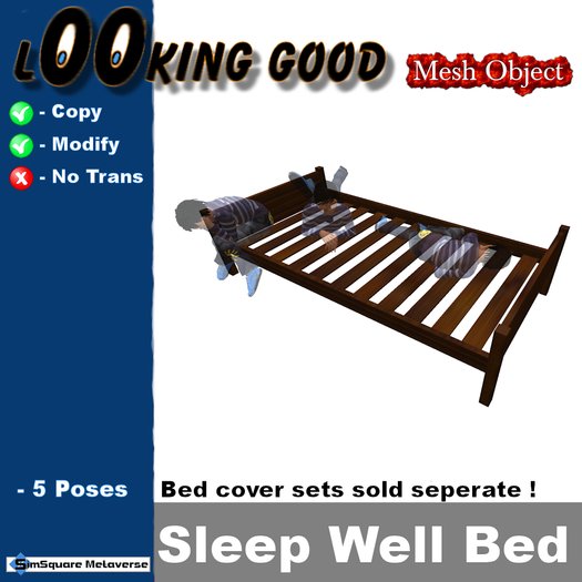Looking Good Bed dark wood [box]