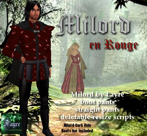 Milord en Rouge Court Garb by Fayre