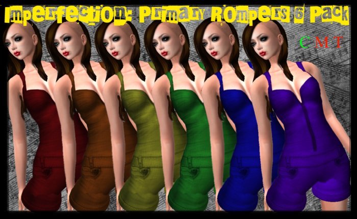 Rompers Primary's Pack Of Six