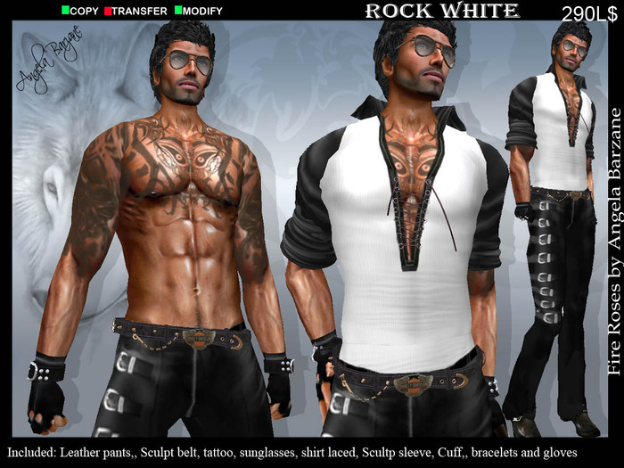 fRmen-0023 Rock white