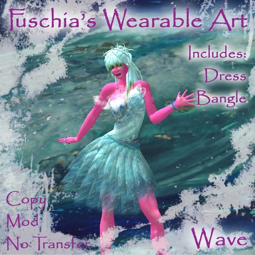 ~ Fuschia ~ Wave dress