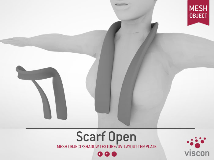 Viscon* Mesh Scarf Open
