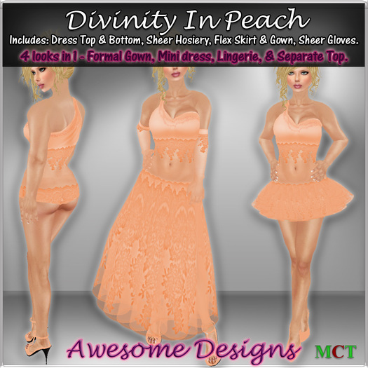 *Awesome Designs Divinity In Peach