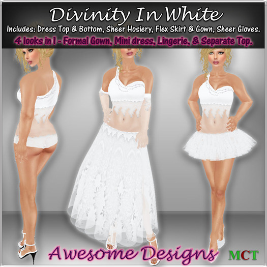 *Awesome Designs Divinity In White