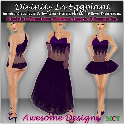 *Awesome Designs Divinity In Eggplant