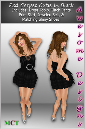 *Awesome Designs Red Carpet Cutie In Black