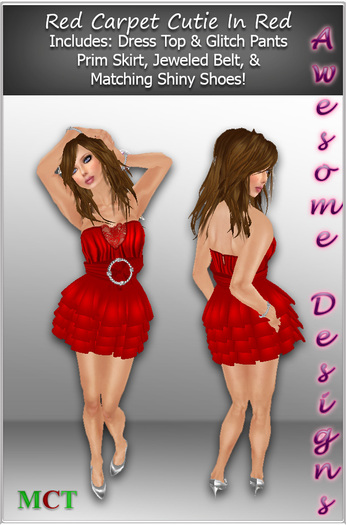 *Awesome Designs Red Carpet Cutie In Red