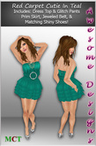 *Awesome Designs Red Carpet Cutie In Teal