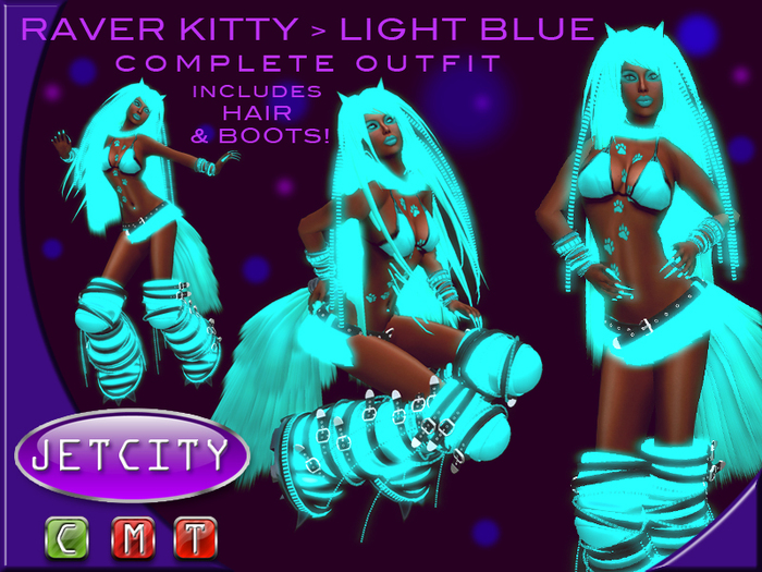 JETCITY - Raver Kitty > LIGHT BLUE